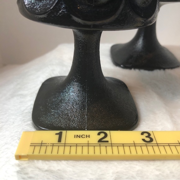 Vintage Noritake Spotlight Black Ebony Teardrop Glass Water Footed Wine, set 4 - Picture 8 of 10